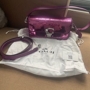 Coach Sequin Studio Baguette - New